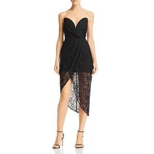 SAU LEE Jerri Strapless Lace Dress